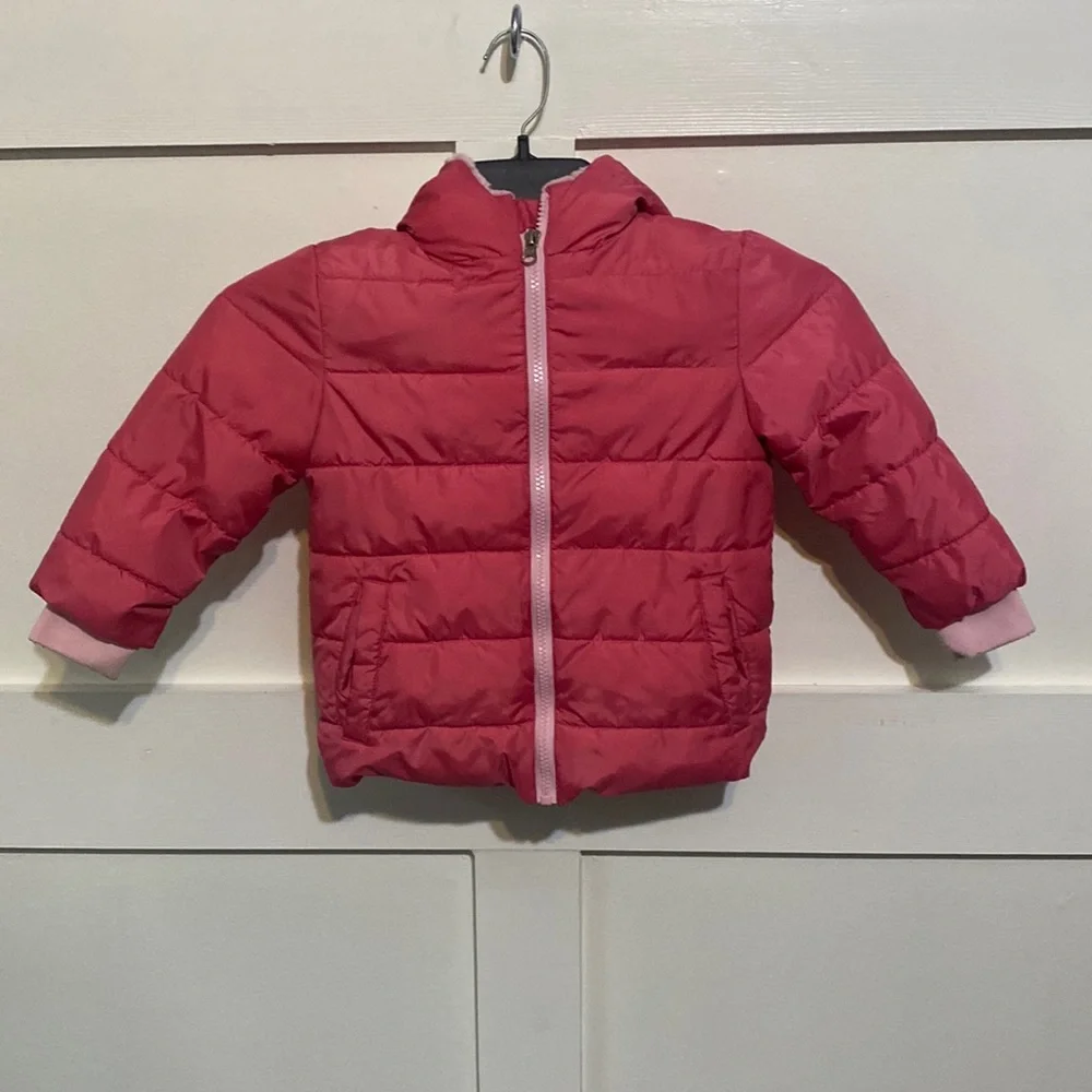 Swiss Tech pink puffer jacket - Picture 1 of 8